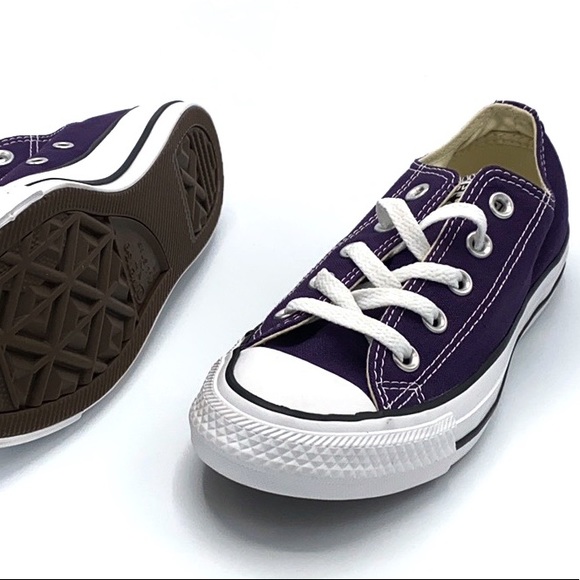 🆕 Converse Chuck Taylor Eggplant Pee Ox Low Top - Picture 4 of 4